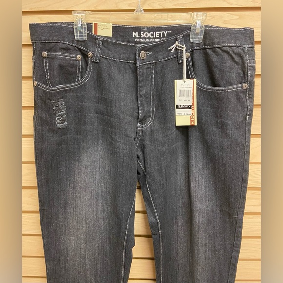 NET M SOCIETY MEN FASHIONABLE JEANS SIZE 40 INSEAM 32 - Picture 3 of 9